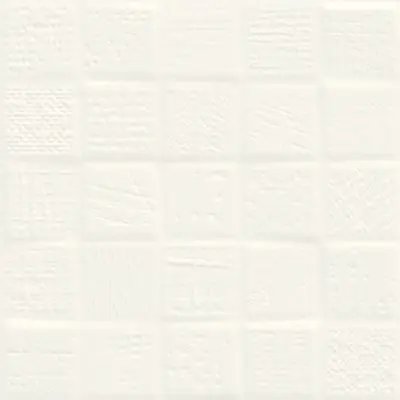 Ivory 50x50 mosaic, textured, tactile, scored tile