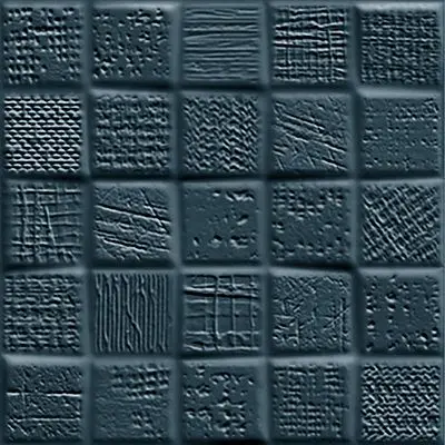 Blue 50x50 mosaic, textured, tactile, scored tile
