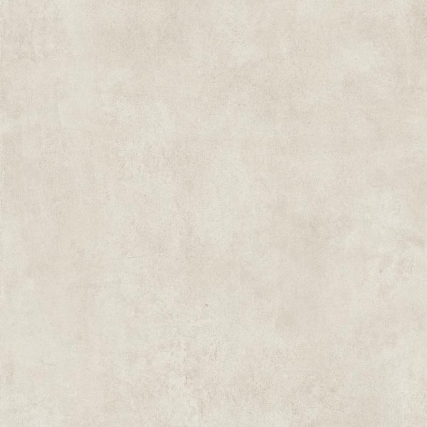 White concrete effect porcelain tile with ≥36 PTV slip rating.
