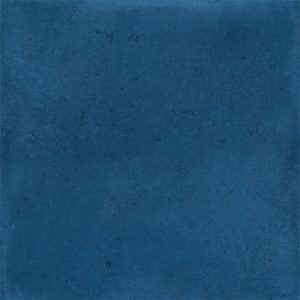 Gloss blue ceramic tile with shade variation.