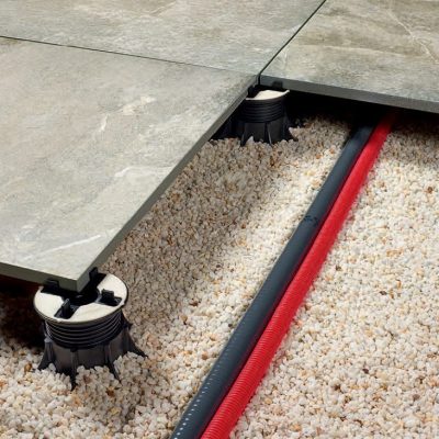 Pedestals, external 20mm thick tiles
